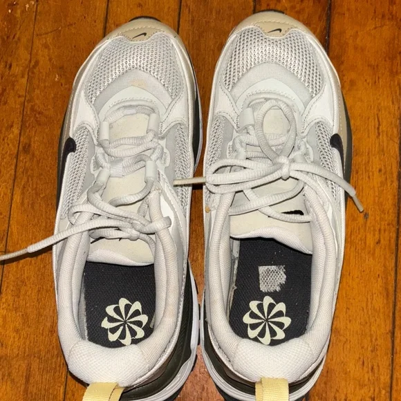 Nike White and Gray Mesh Athletic Sneakers - Picture 3 of 3